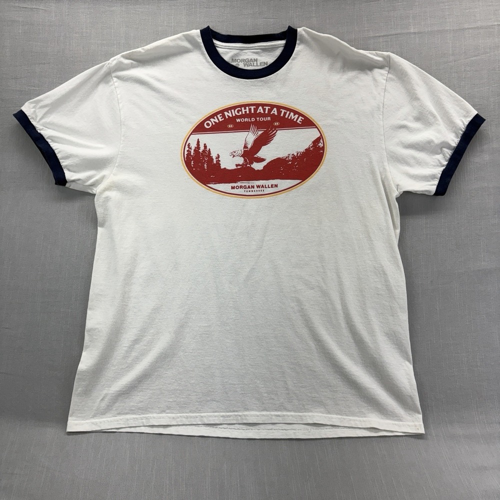 Morgan Wallen One Night At A Time World Tour Ringer T Shirt Concert Tee
